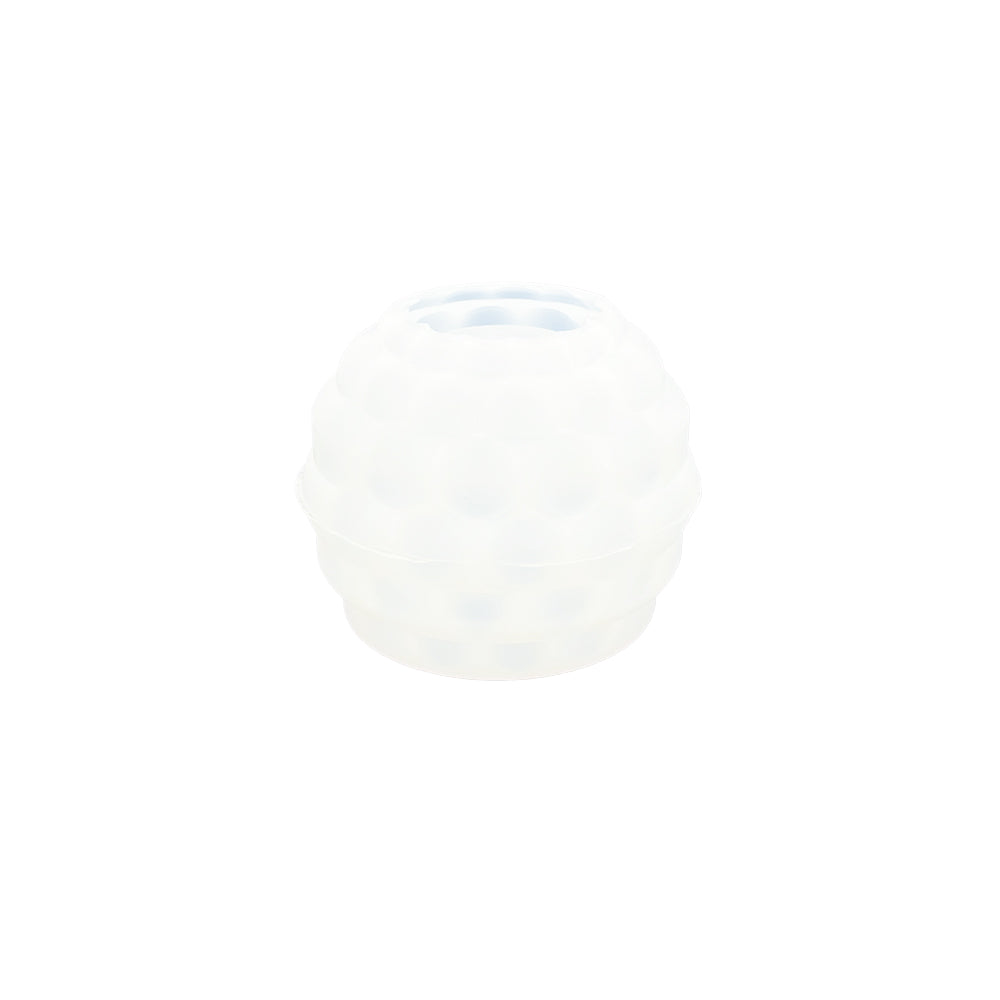 Silikonform zur Herstellung eines Bubble Topfes mit Gießpulver wie Jesmonite, Keraflott und Raysin.