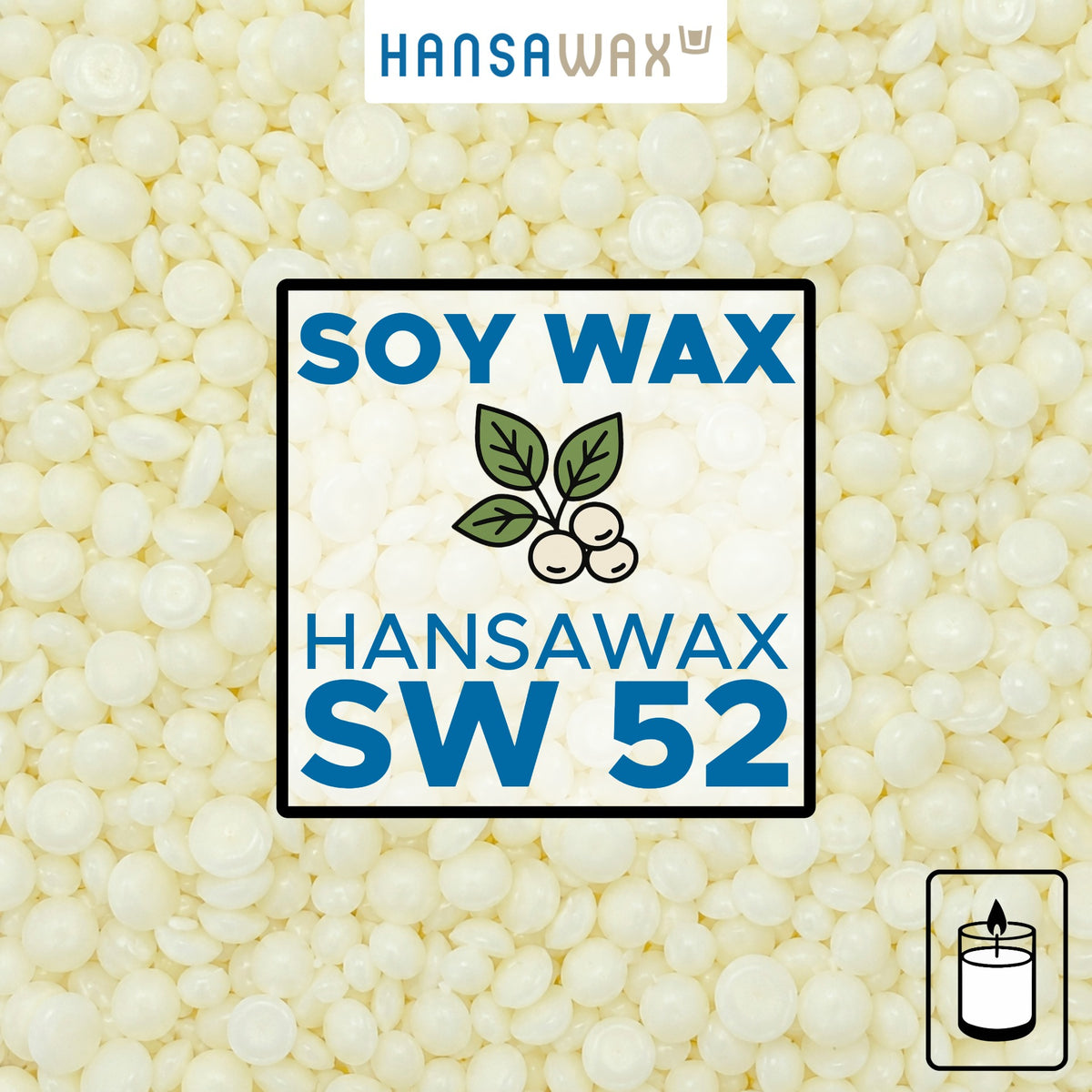 Soy wax for container candles 'Hansawax SW 52'
