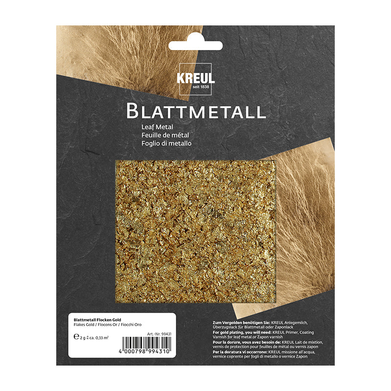 KREUL Blattmetall Flocken Gold - 2g