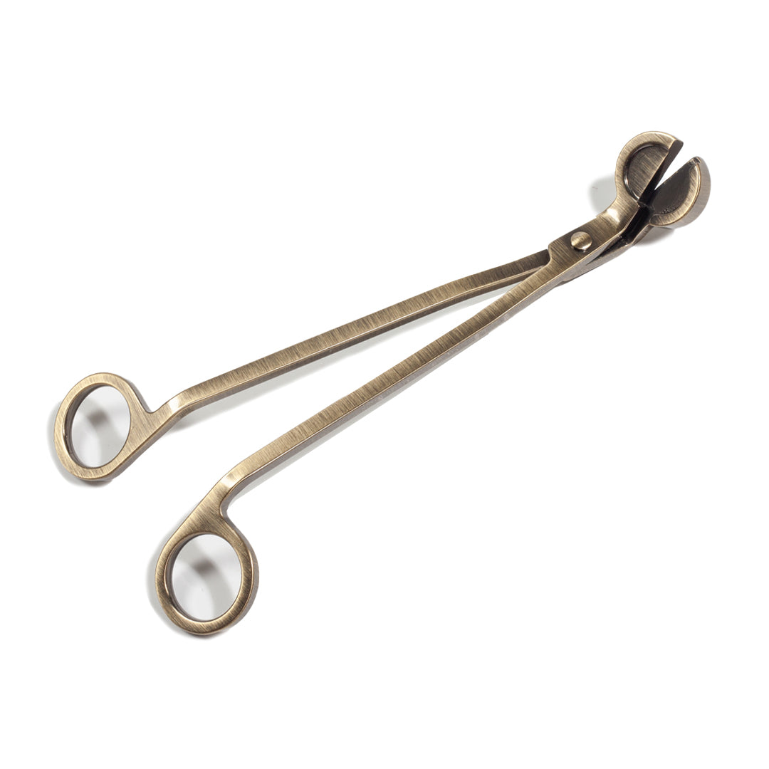 Wick scissors in antique brass