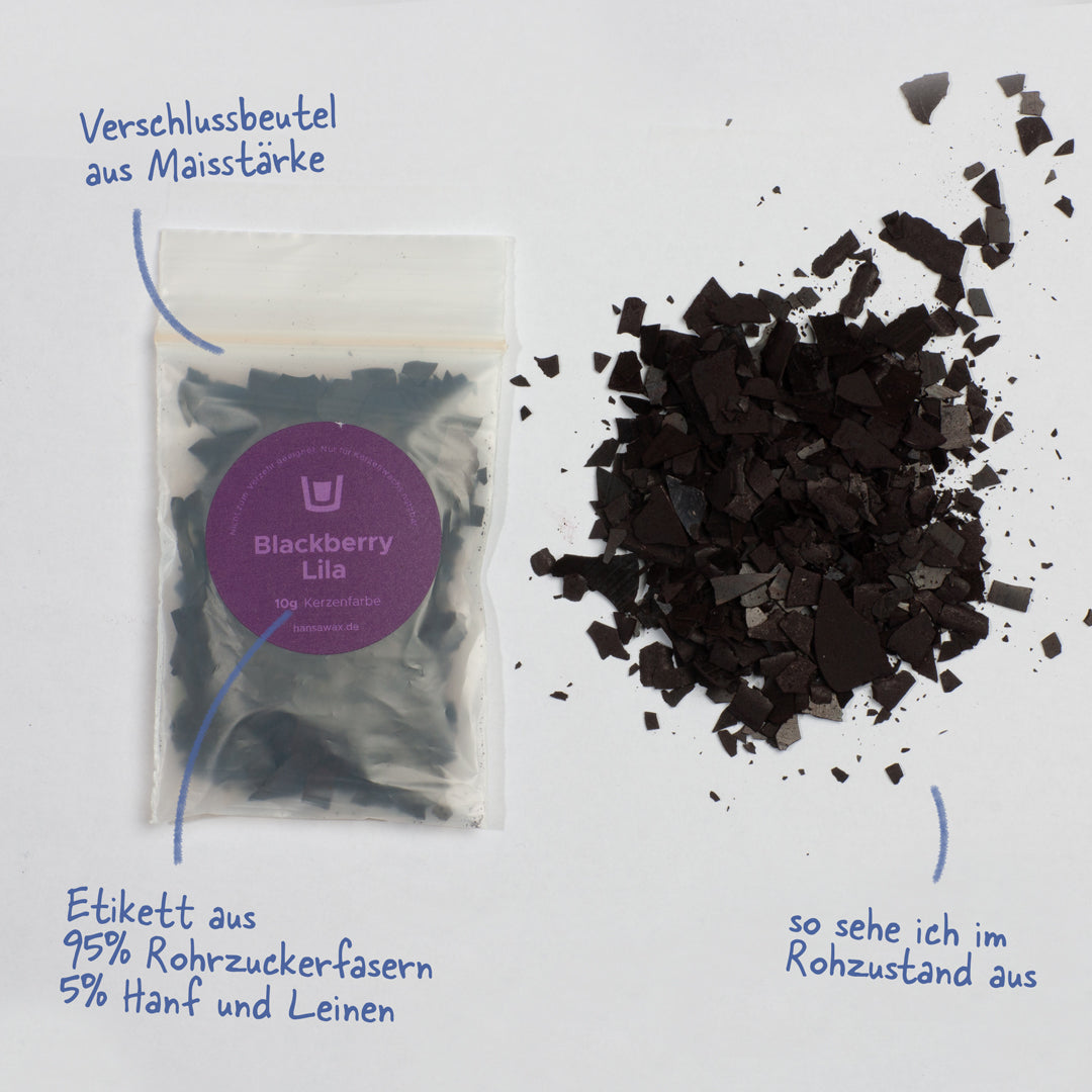 Kerzenfarbe Blackberry Lila