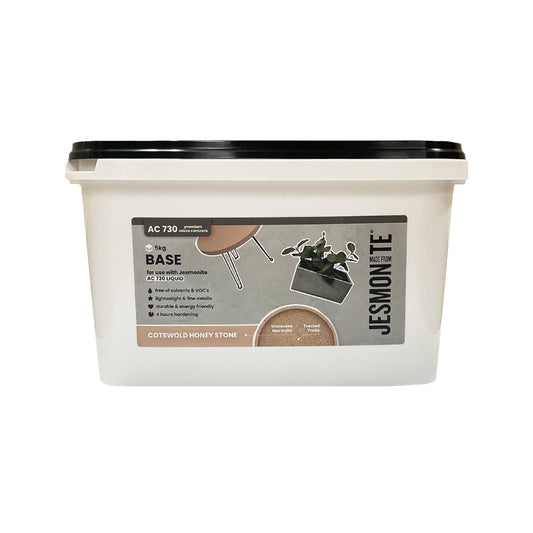 AC730 Base Pulver in der Farbe Cotswold Honey Stone zum Herstellen von Jesmonite Zement auf Harz basis