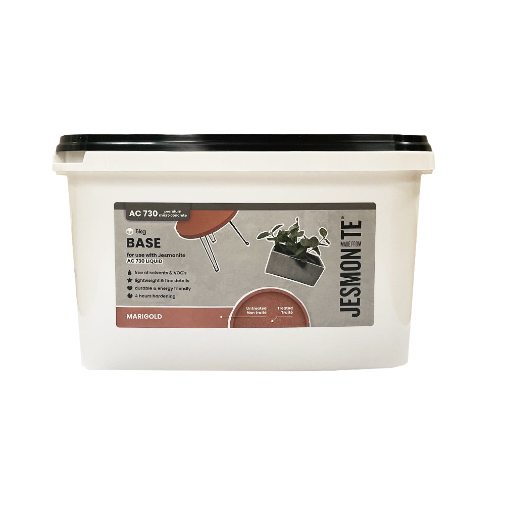 AC730 Base Pulver in der Farbe Marigold zum Herstellen von Jesmonite Zement auf Harz basis