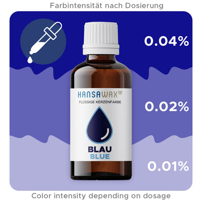 Flüssige Kerzenfarbe: Blau