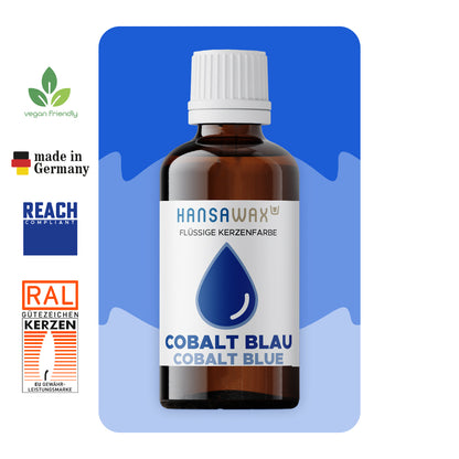 Flüssige Kerzenfarbe: Cobalt Blau