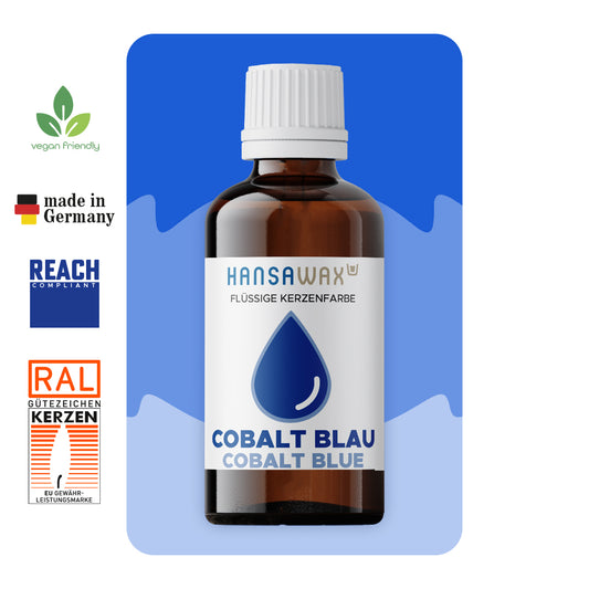 Flüssige Kerzenfarbe: Cobalt Blau