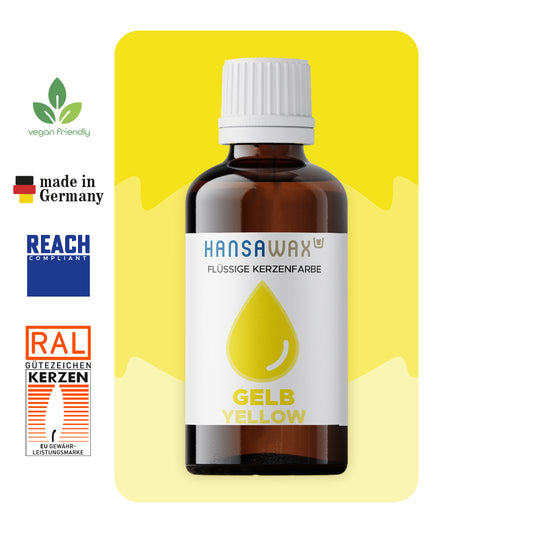 Flüssige Kerzenfarbe: Gelb