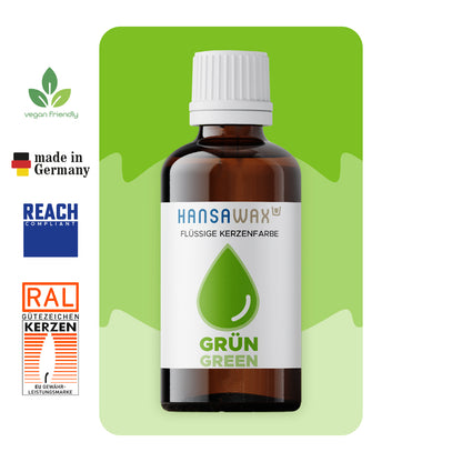 Flüssige Kerzenfarbe: Grün