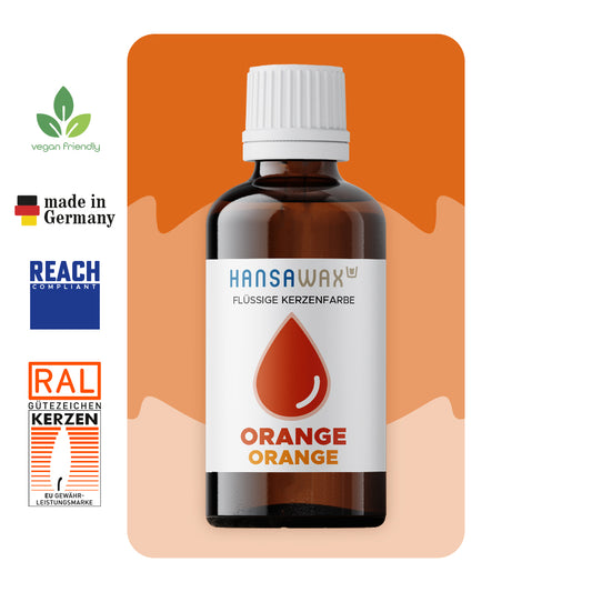 Flüssige Kerzenfarbe: Orange