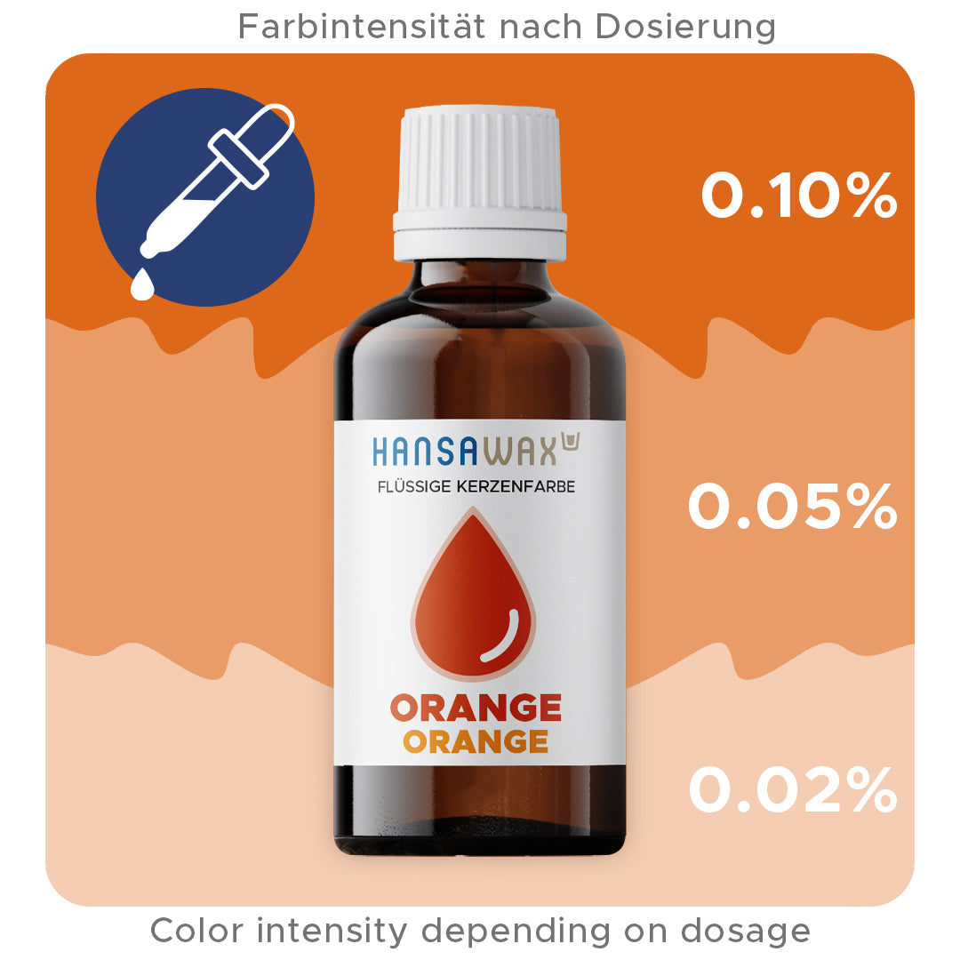 Flüssige Kerzenfarbe: Orange