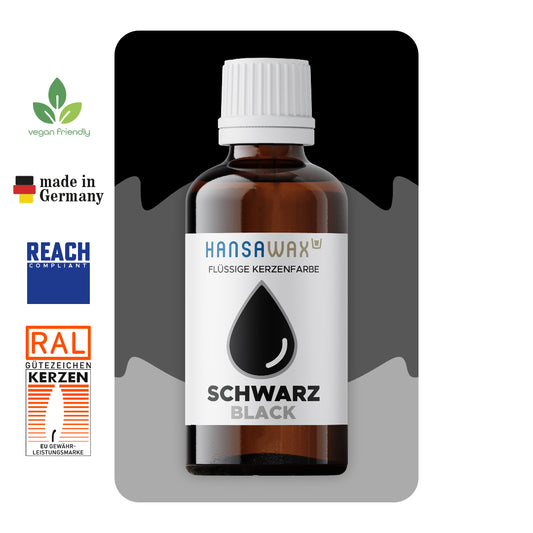 Flüssige Kerzenfarbe: Schwarz