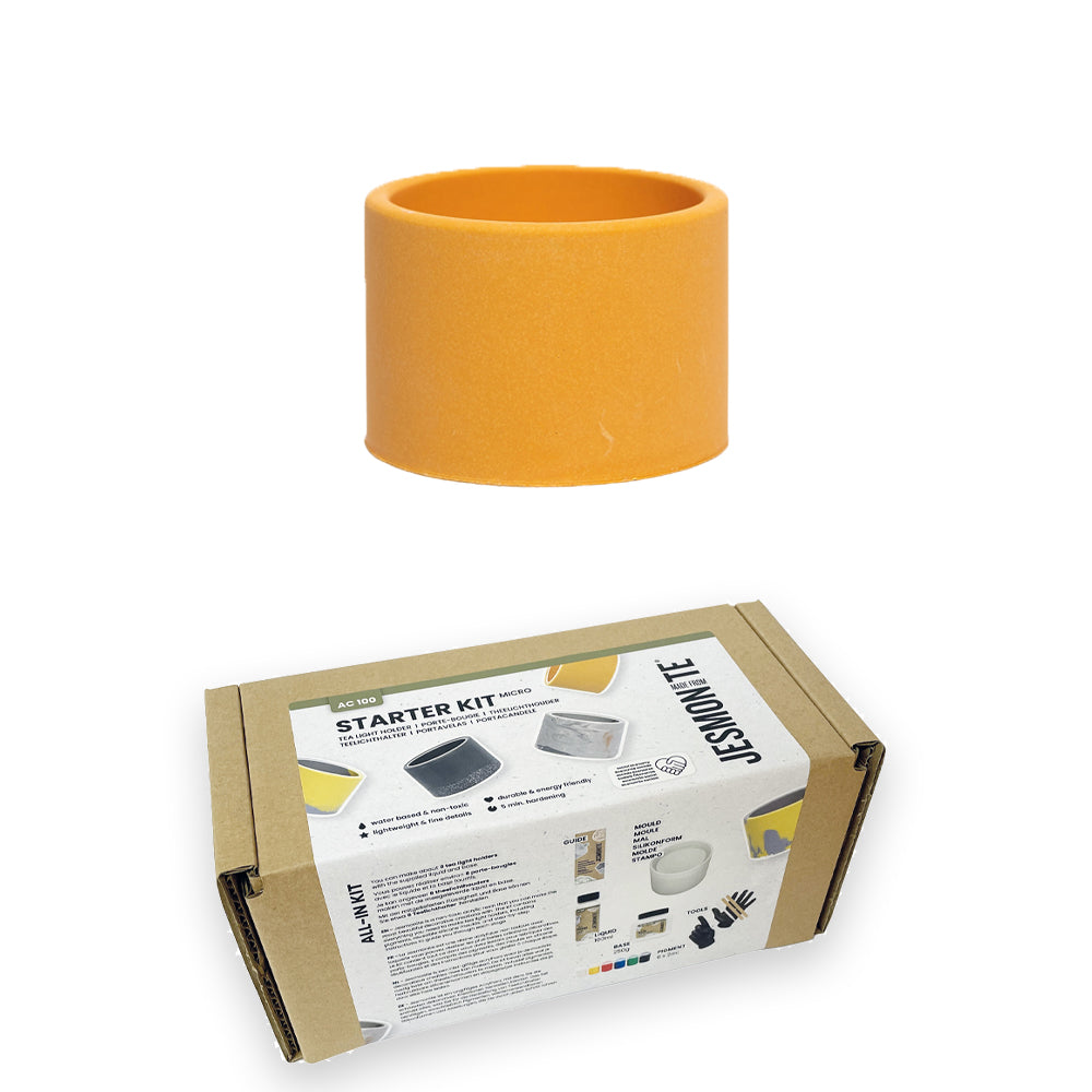 Jesmonite Starter Set: Teelichthalter