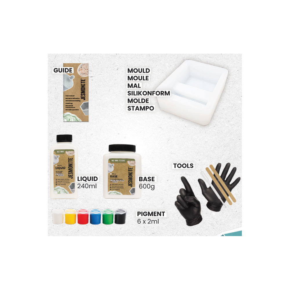 Starter Set mit Silikonform von Jesmonite