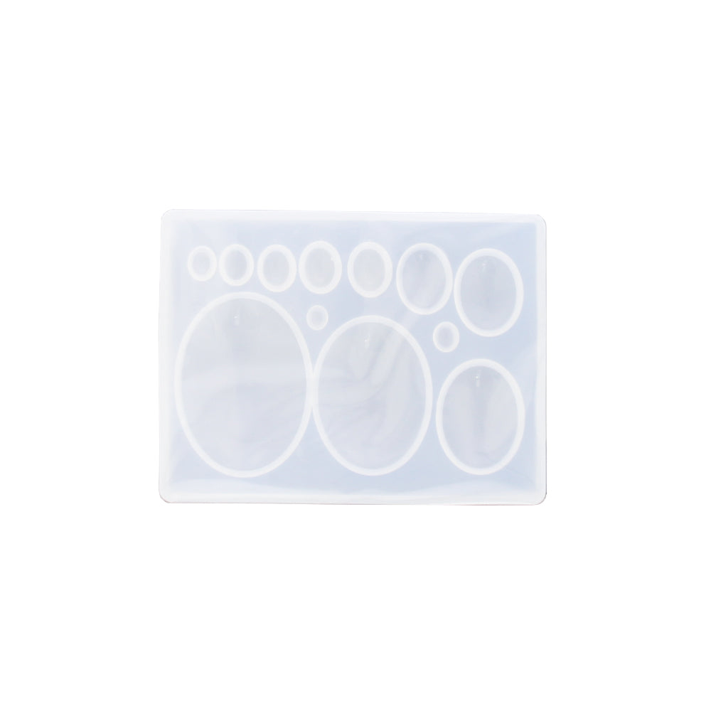 Silikonform zur Herstellung von Ringaufsetzer mit Gießpulver wie Jesmonite, Keraflott und Raysin.