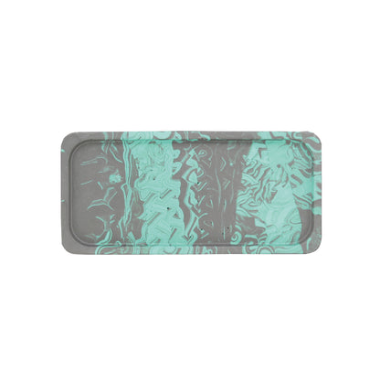 Silikonform zur Herstellung eines rechteckigen Trays mit Gießpulver wie Jesmonite, Keraflott und Raysin.