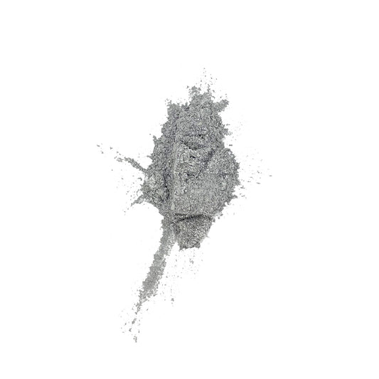 Metallic Powder in Silber zum Einfärben von Gießpulver wie Jesmonite, Keraflott und Raysin.