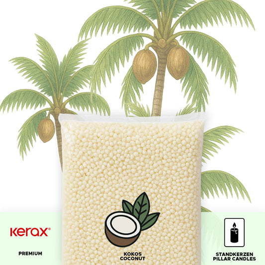 Kokoswachs für Standkerzen 'EcoCoco Pillar'