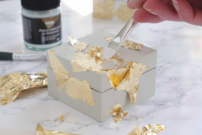 Erklärung zur Anwendung von Anlegemilch für Blattmetall