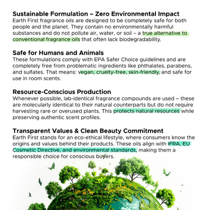 Earth First Duftöl: White Vetiver & Geranium