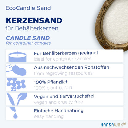Vegetable candle sand 'EcoCandle Sand'
