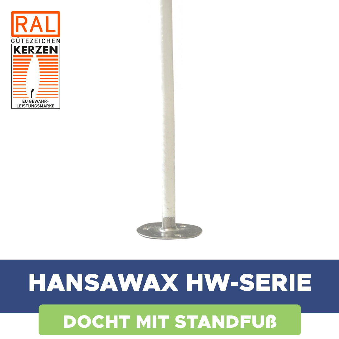 Baumwolldocht 'Hansawax HW' mit Fuß