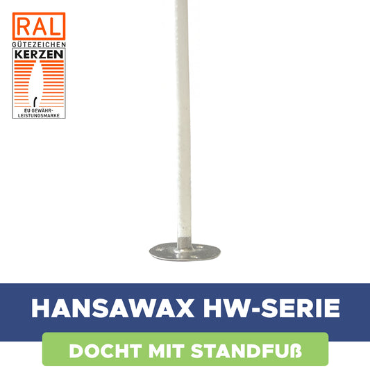 Baumwolldocht 'Hansawax HW' mit Fuß