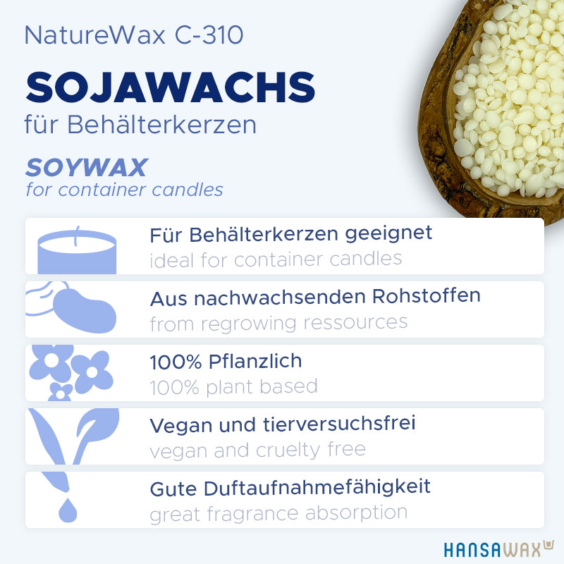 Soy wax for container candles 'NatureWax® C-310'