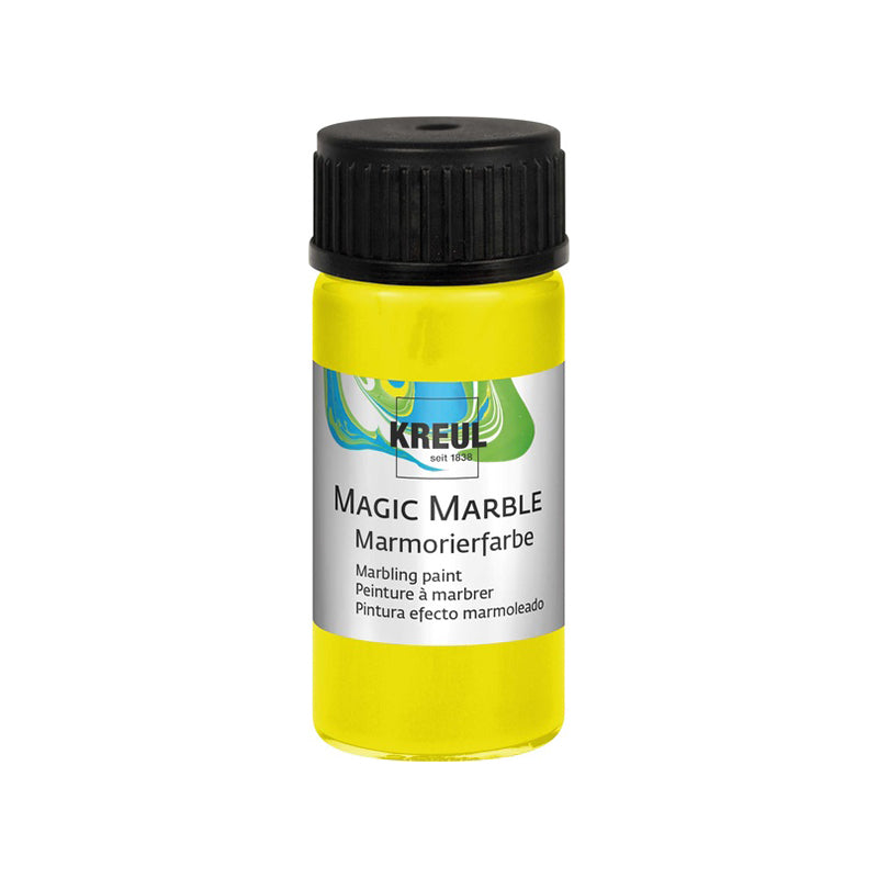 Magic Marble marbling color: neon yellow
