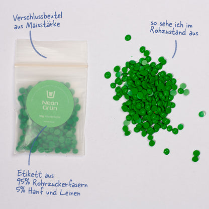 Kerzenfarbe Neon Grün
