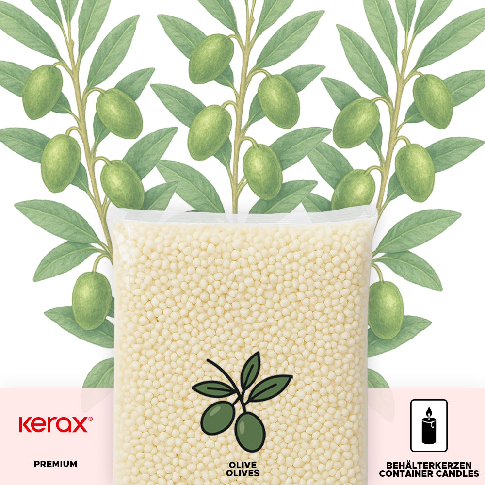 Olivenwachs für Behälterkerzen 'EcoOlive Container'