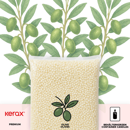 Olivenwachs für Behälterkerzen 'EcoOlive Container'