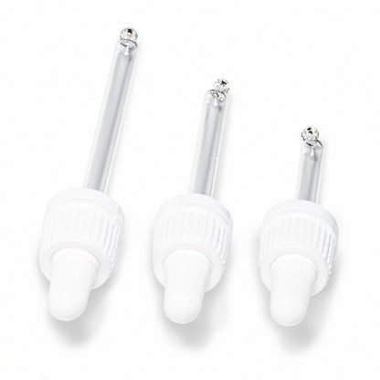 Schraubdeckel verschluss aus kunststoff mit pipette aus glas zum dosieren von duftöl für die kerzenherstellung