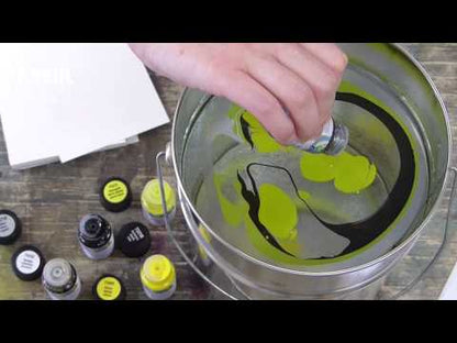 Magic Marble Marbling Color: Green