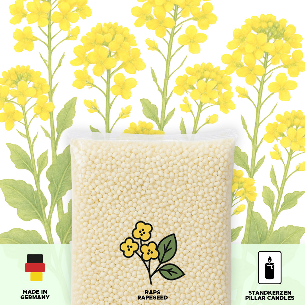 Rapswachs für Standkerzen