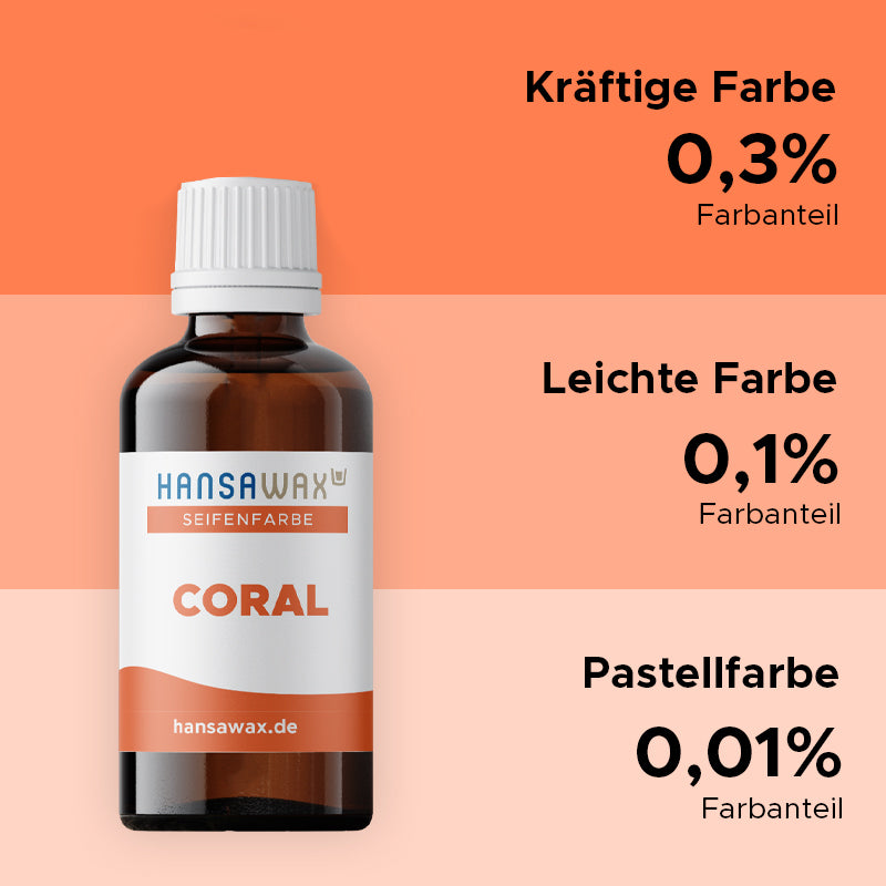 Seifenfarbe: Coral