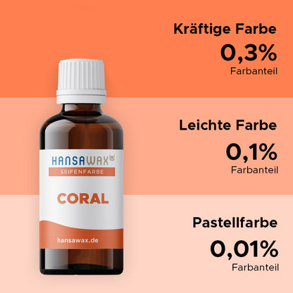 Seifenfarbe: Coral