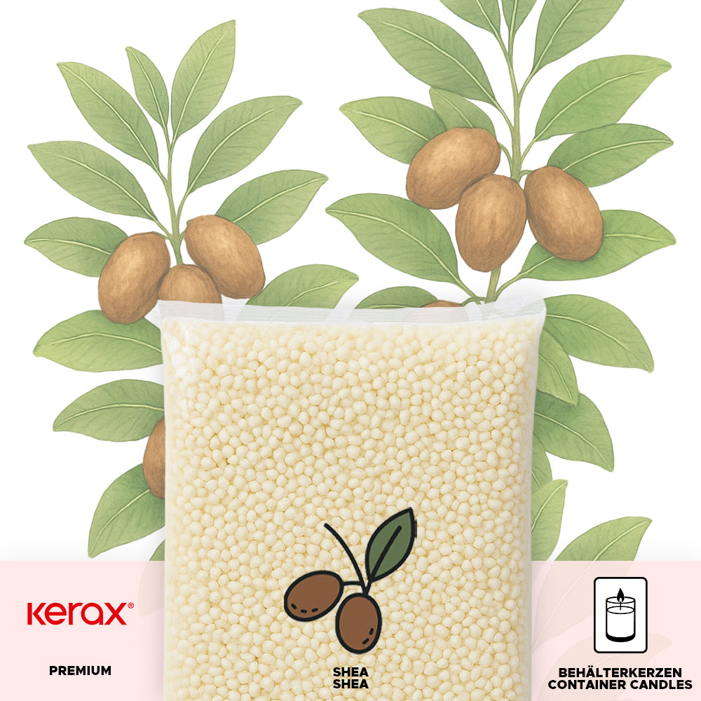 Sheawachs für Behälterkerzen 'EcoShea Container'