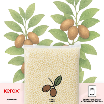 Sheawachs für Behälterkerzen 'EcoShea Container'