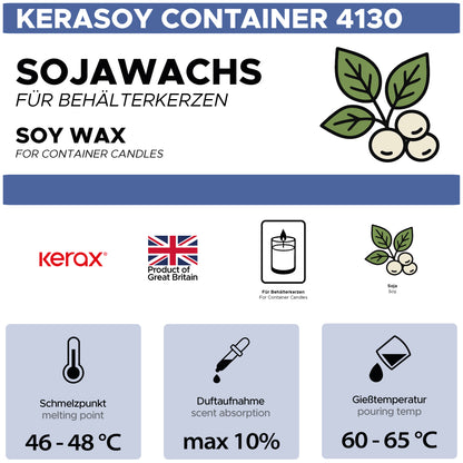 Soy wax for container candles 'KeraSoy Container 4130'