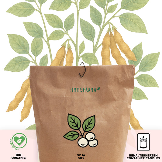 Bio-Sojawachs für Behälterkerzen 'Keragreen Soy Container'