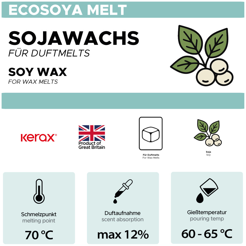Soy wax for scented melts 'ecosoya Melt'