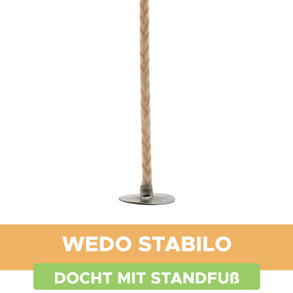 Baumwolldocht Wedo Stabilo mit Fuß