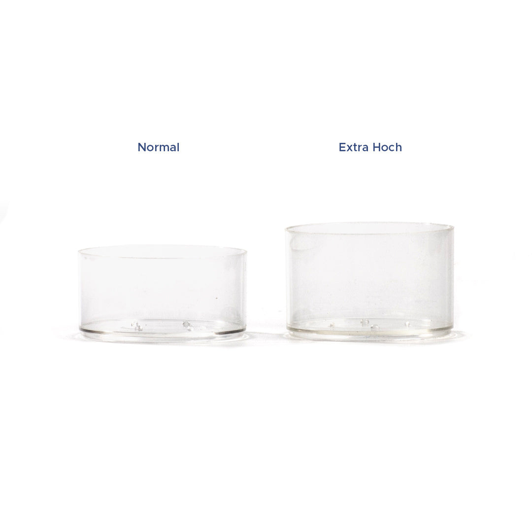 Tealight cover in transparent 