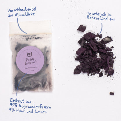 Kerzenfarbe Pastell-Lavendel