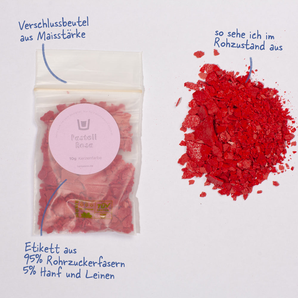 Kerzenfarbe Pastell-Rosa